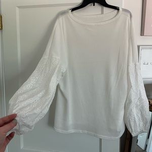 White Owlet Lightweight Sweater